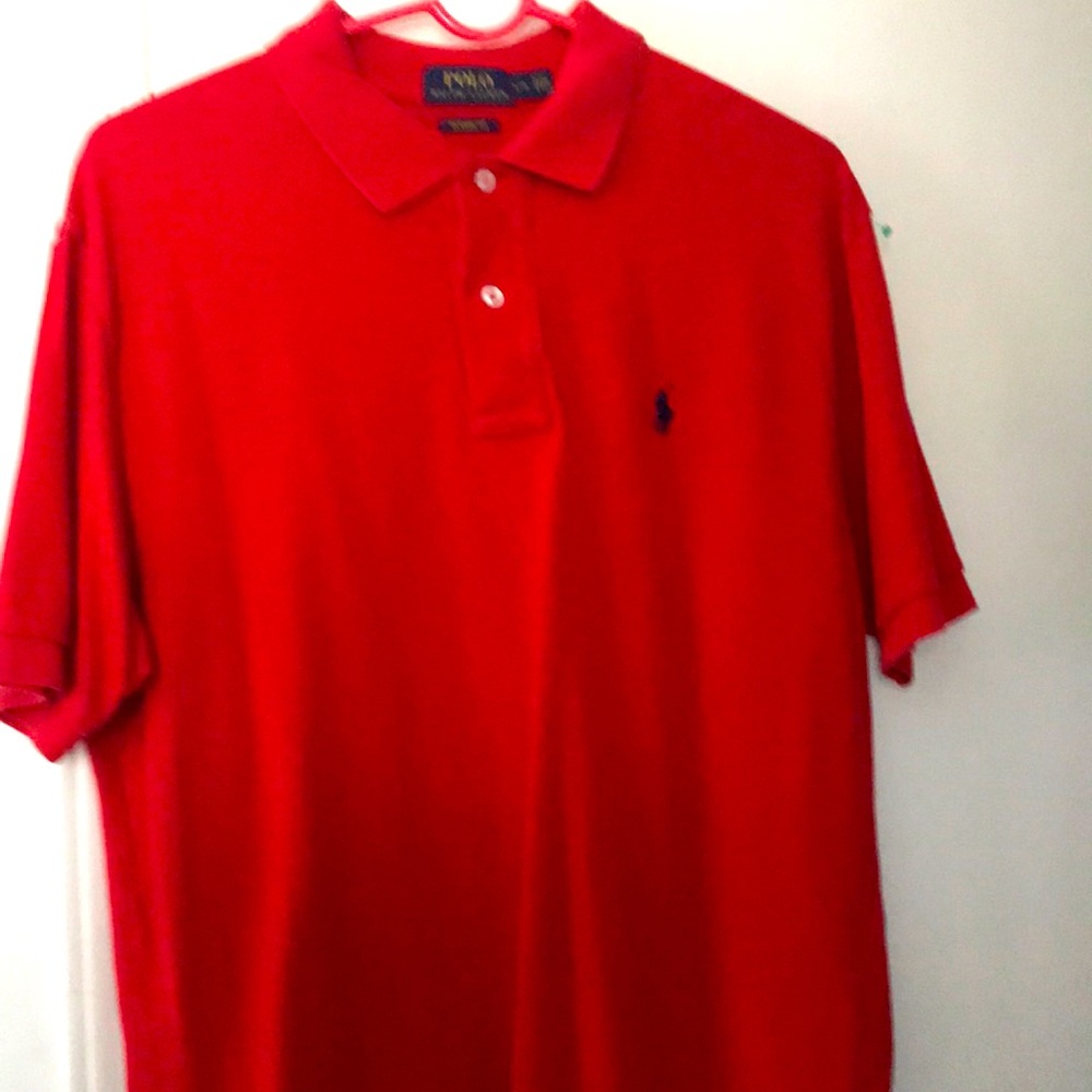 Red Polo Ralph Lauren Classic Fit Large